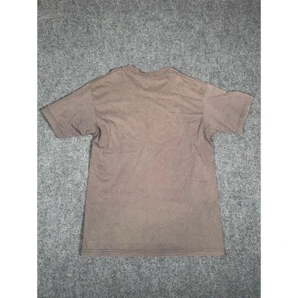 Menace Skateboards T Shirt Size‎ Large Brown Short Sleeve Vtg 90s